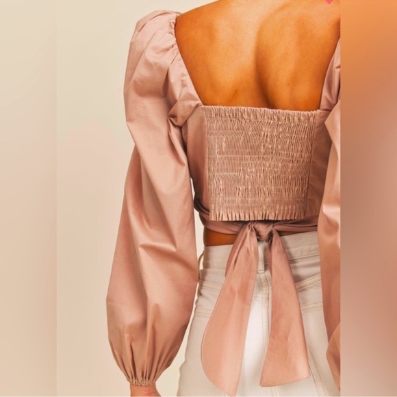 MABLE Sage Green Wrap Blouse - Picture 7 of 7